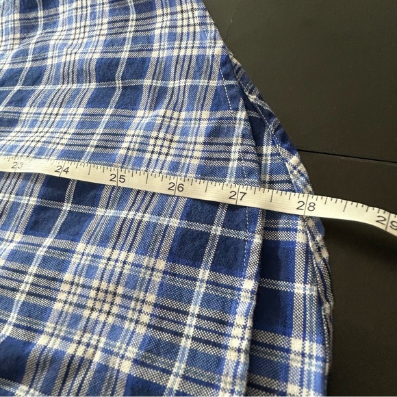 POLO Ralph Lauren Button Down Shirt Men's Plaid Blue White Size Small - Picture 6 of 7